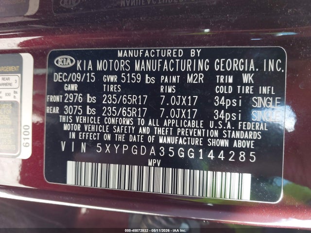 Kia Sorento 2.4l Lx