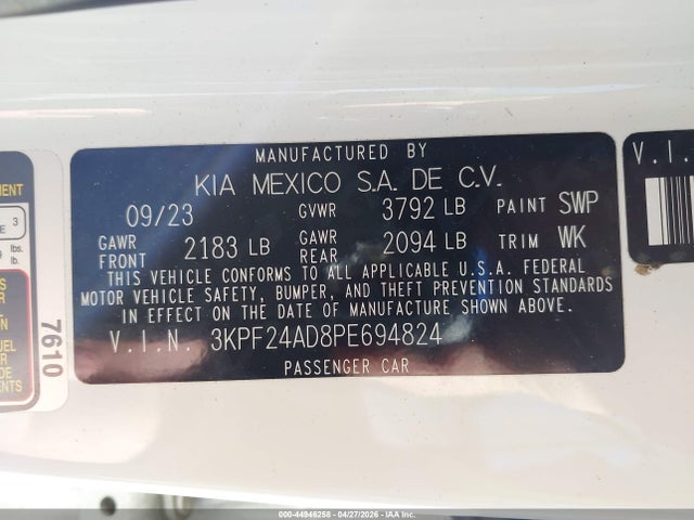 Kia Forte Lxs