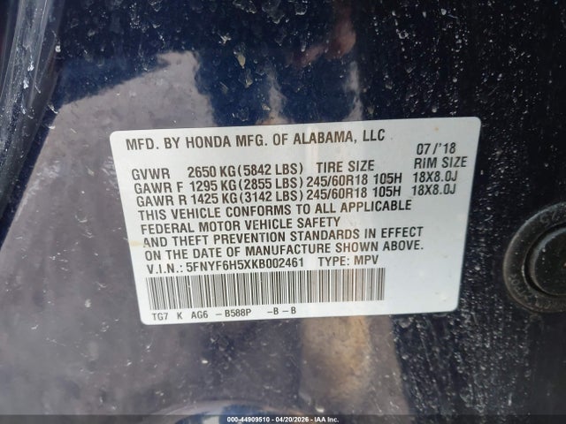 Honda Pilot Ex-l