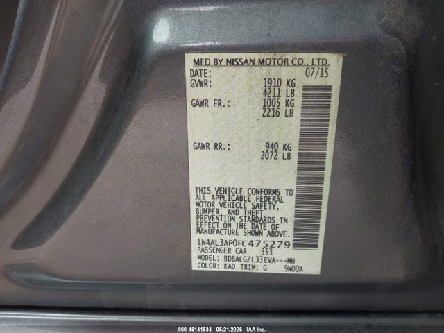 Nissan Altima 2.5 S