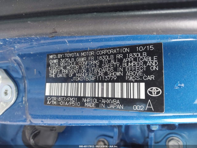Toyota Prius c Two