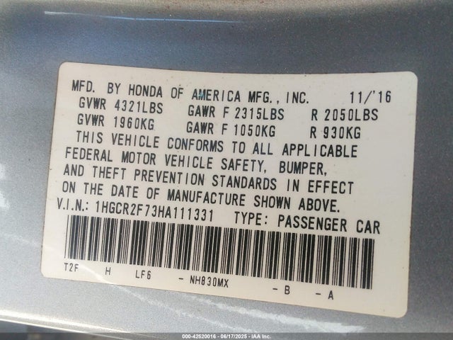 Honda Accord Ex