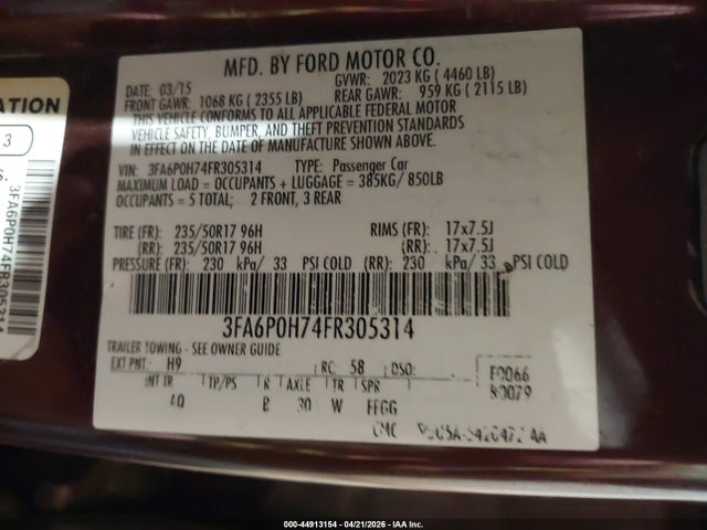 Ford Fusion Se