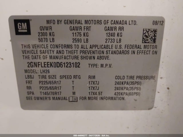 Chevrolet Equinox 1lt