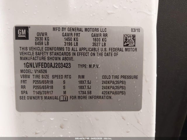 Chevrolet Traverse Lt