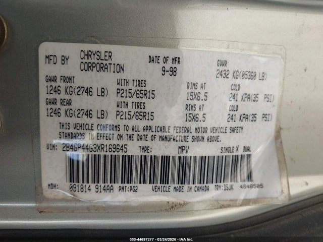 Dodge Grand Caravan Se