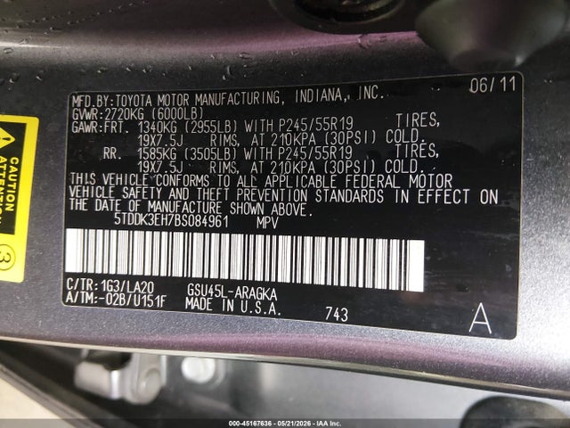 Toyota Highlander Limited V6