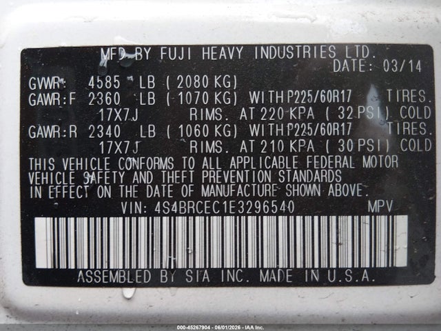 Subaru Outback 2.5i Premium