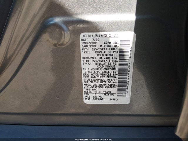 Nissan Rogue Sv Intelligent Awd