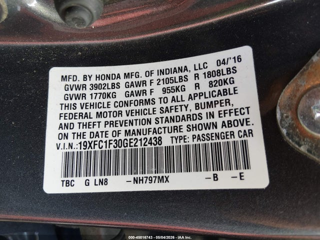 Honda Civic Ex-t