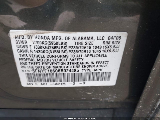 Honda Pilot Ex-l