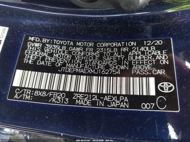 Toyota Corolla Le