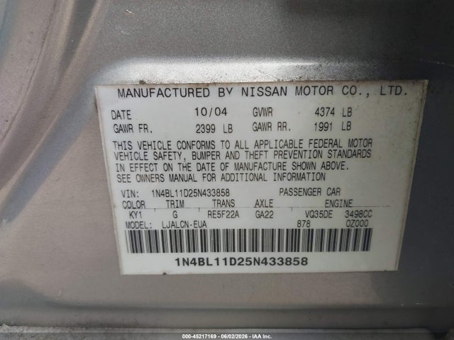 Nissan Altima 3.5 Se