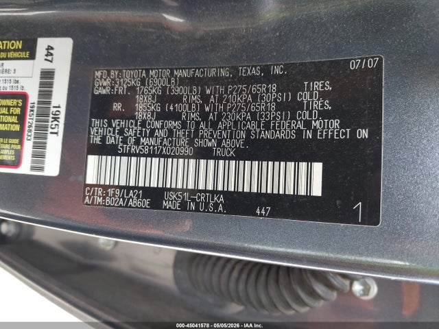 Toyota Tundra Limited 5.7l V8