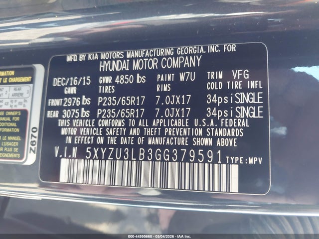 Hyundai SANTA FE 2.4l