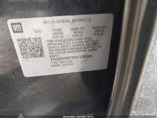 Chevrolet Malibu Fwd Lt