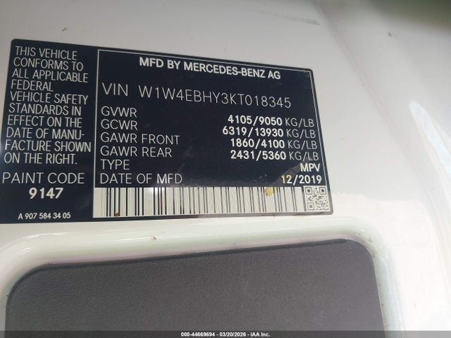 Mercedes-Benz Sprinter 2500 Standard Roof V6