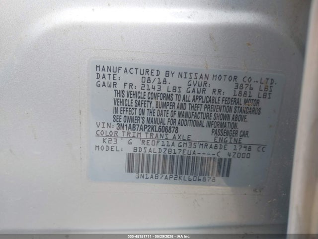 Nissan Sentra Sv