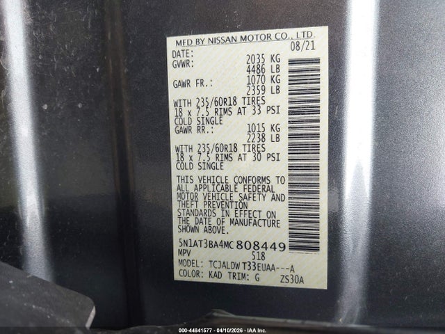 Nissan Rogue Sv Fwd