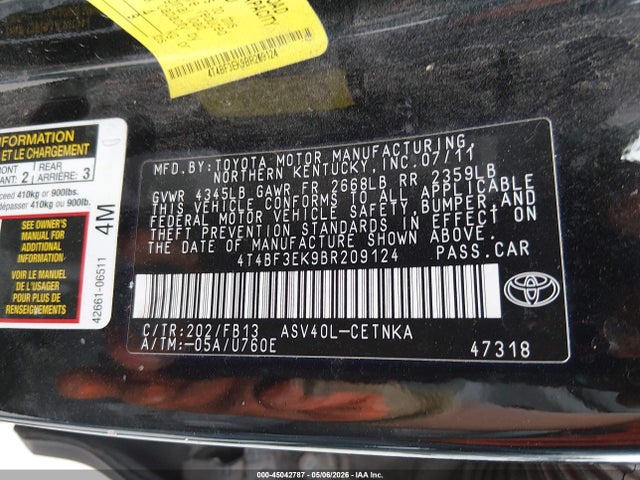 Toyota Camry Le