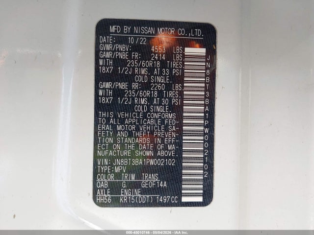 Nissan Rogue Sv Fwd