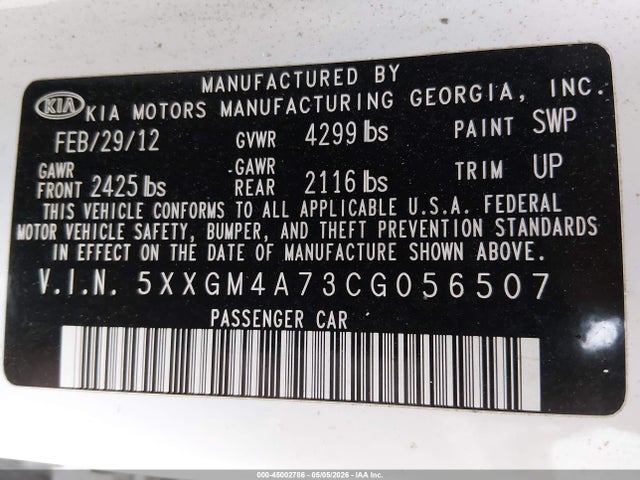 Kia Optima Lx