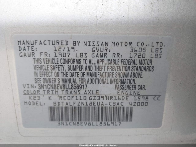 Nissan Versa Sv Xtronic Cvt
