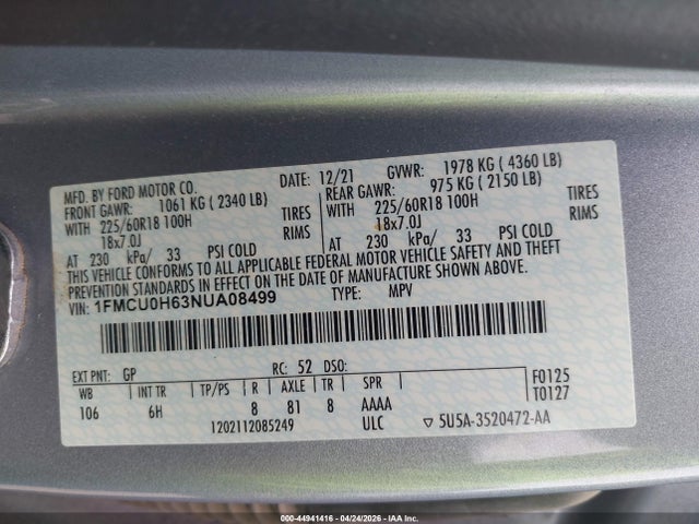 Ford Escape Sel
