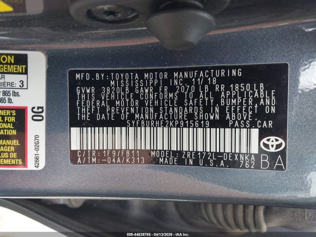 Toyota Corolla Le