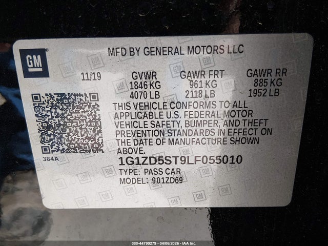 Chevrolet Malibu Fwd Lt