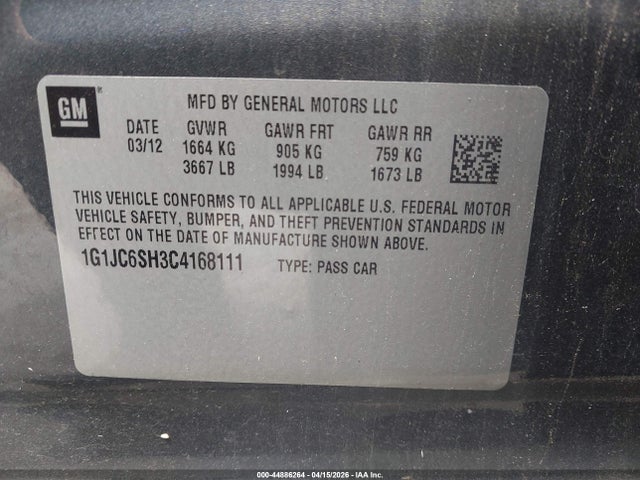 Chevrolet Sonic 2lt