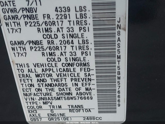 Nissan Rogue Sv