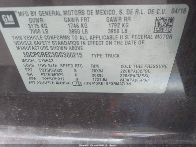 Chevrolet Silverado 1500 1lt