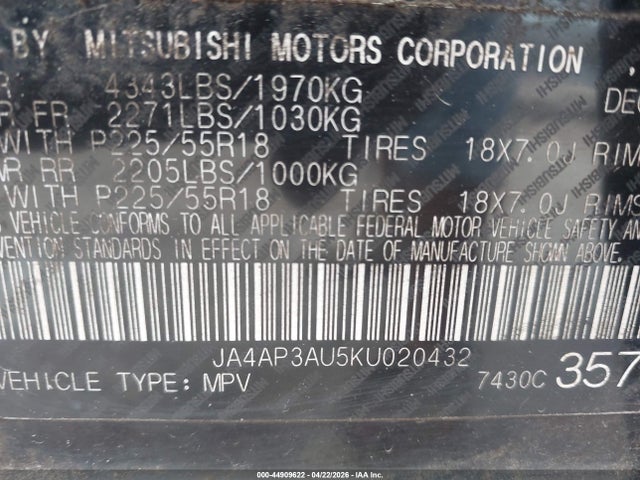 Mitsubishi Outlander 2.0 Sp
