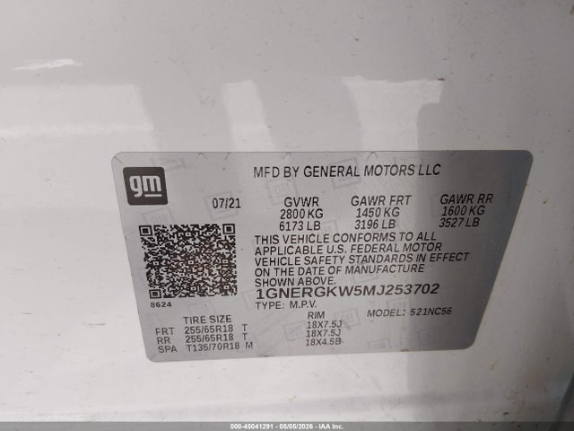 Chevrolet Traverse Fwd Lt Cloth
