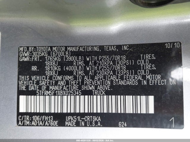 Toyota Tundra Grade 4.6l V8