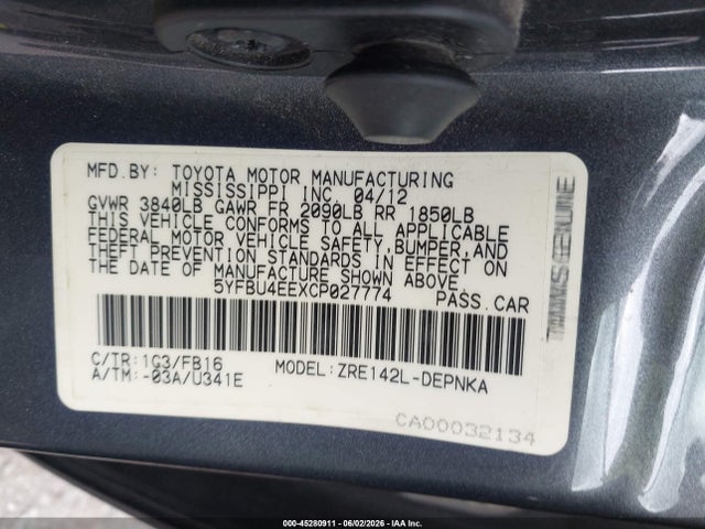Toyota Corolla Le