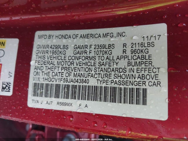 Honda Accord Ex-l