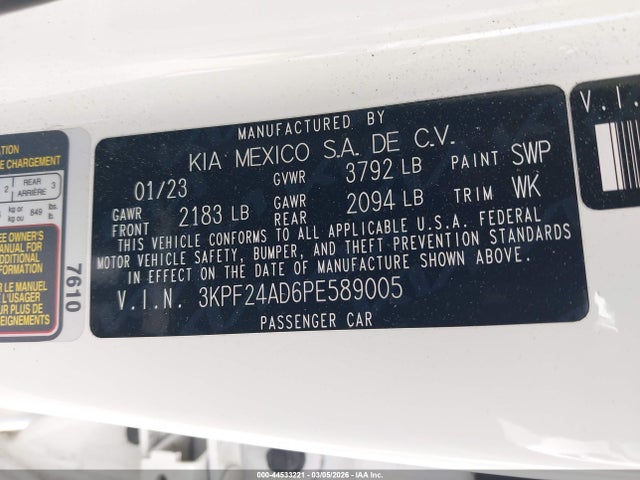 Kia Forte Lxs