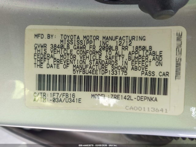 Toyota Corolla Le