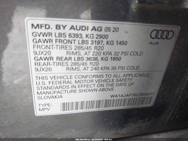 Audi Q7 Premium 45 Tfsi Quattro Tiptronic