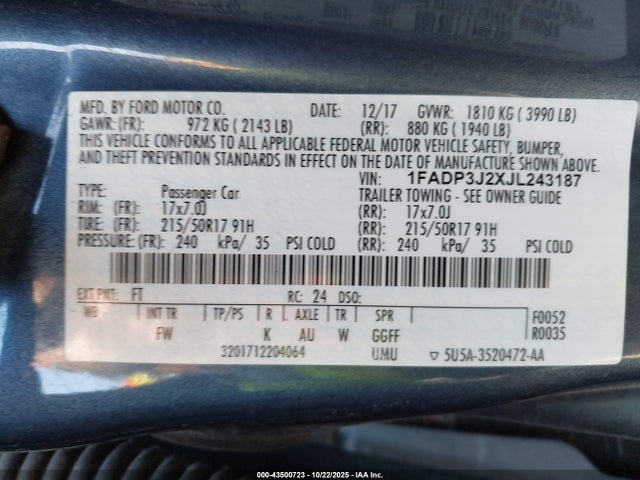 Ford Focus Titanium