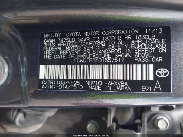 Toyota Prius c Two