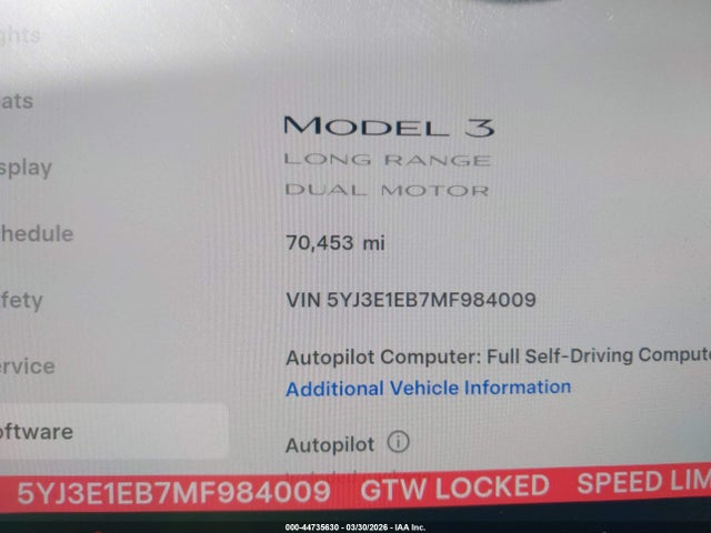 Tesla Model 3 Long Range Dual Motor All-wheel Drive
