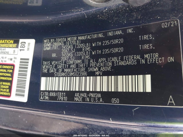 Toyota Sienna Xse