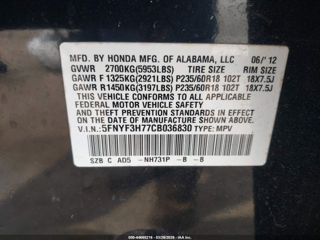 Honda Pilot Ex-l