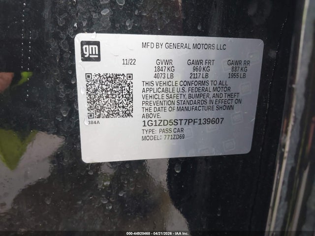Chevrolet Malibu Fwd 1lt