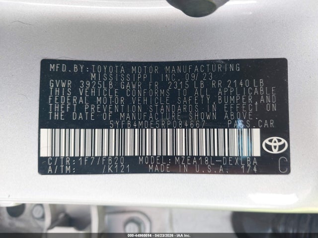 Toyota Corolla Le