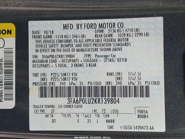 Ford Fusion Se