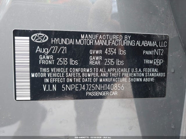 Hyundai SONATA Sel Plus